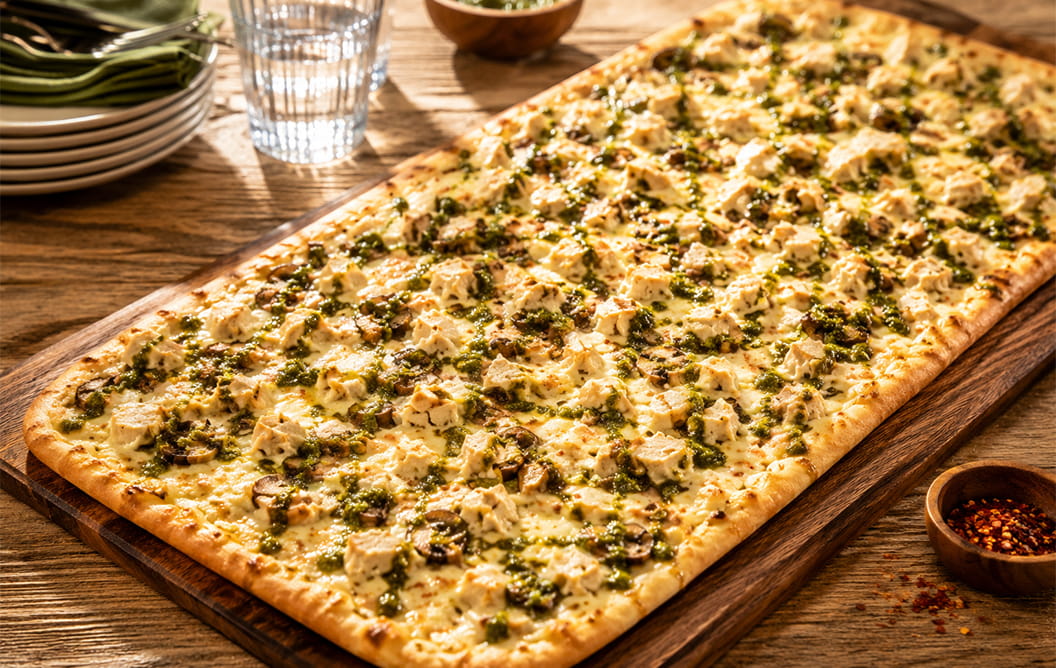 Plateau FAMILIAL Pizza Chicken pesto