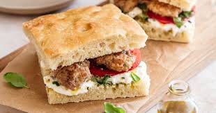 Tranche Focaccia Poulet Fumé Pistache