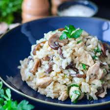 Risotto poulet truffé champignons