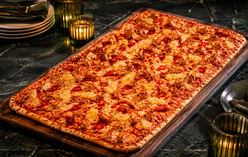 Plateau FAMILIAL Pizza Spicy chicken