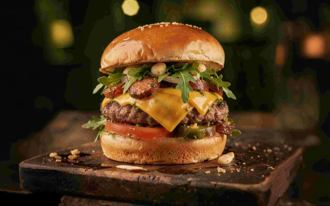 Caviar burger