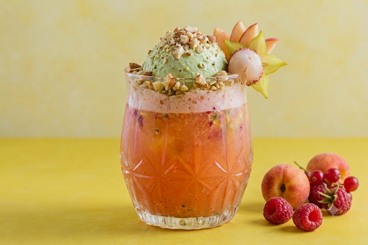 Jus de fruits glacé