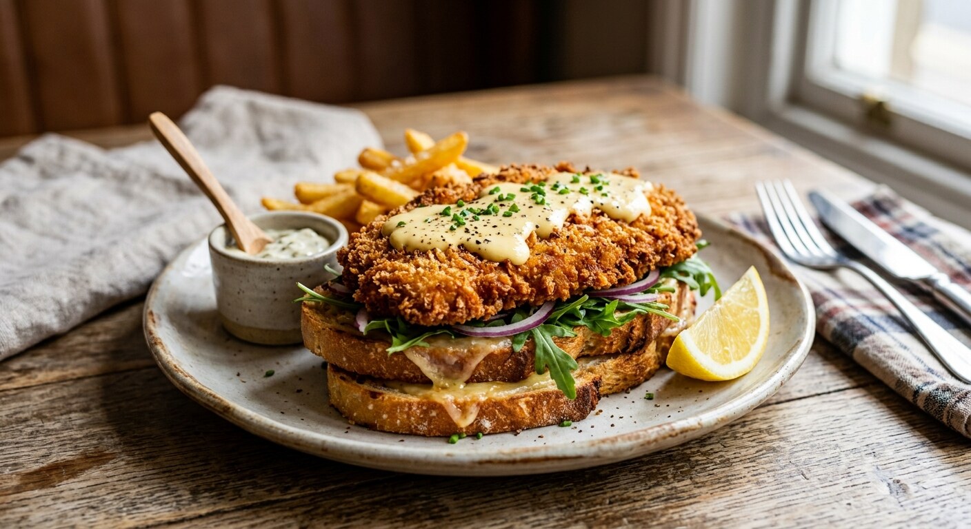 Toast Escalope Crespi