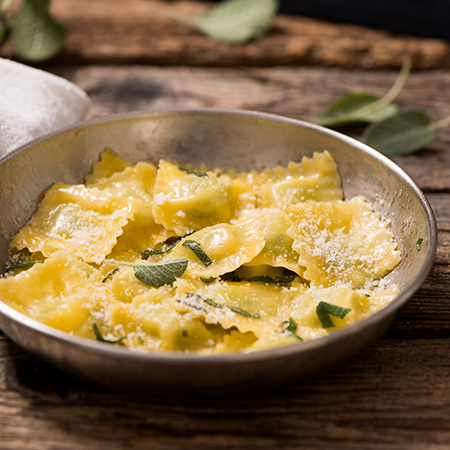 Ravioli Ricotta épinard Champignon