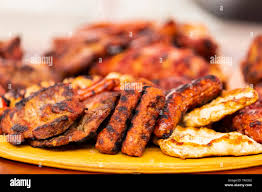 Plat Mix escalope grillée, merguez
