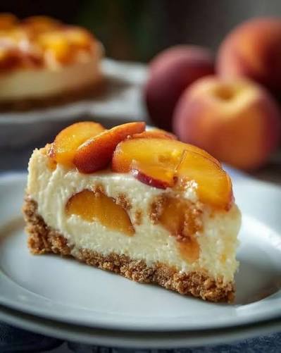 Cheescake Pêche & Basilic
