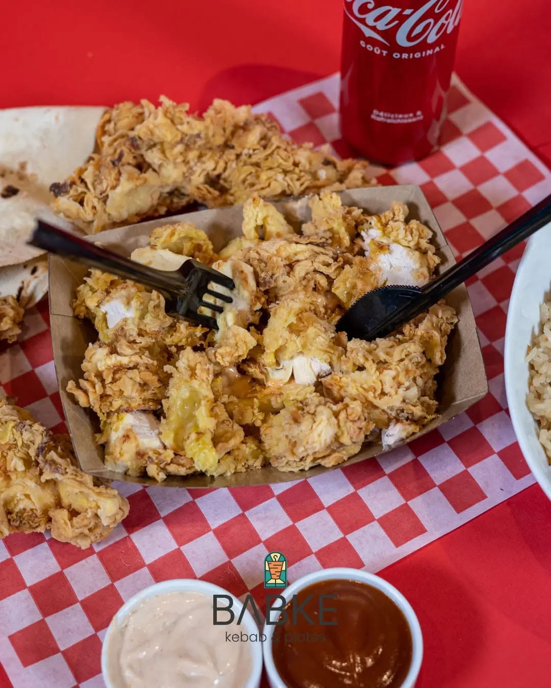 Corn chicken Babke Fries