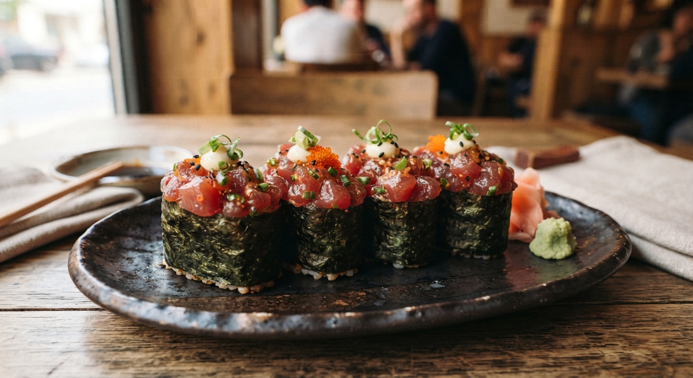 Gunkan au tartare de thon