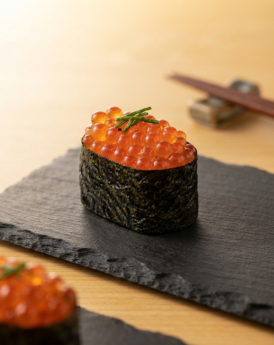 Gunkan aux oeufs de saumon