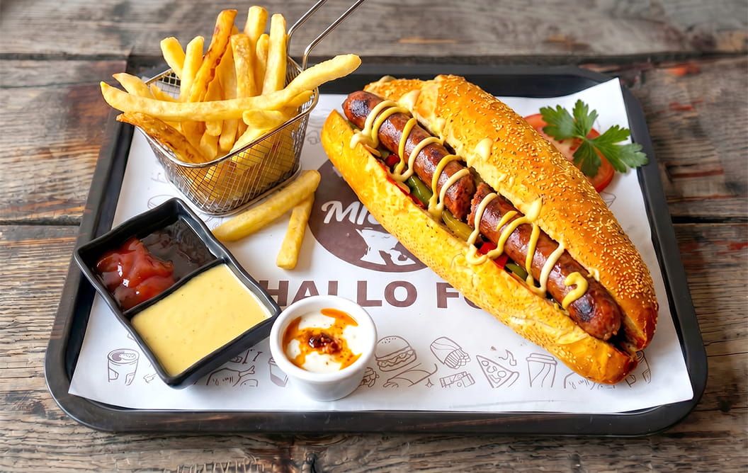 Sandwich Merguez + Frites