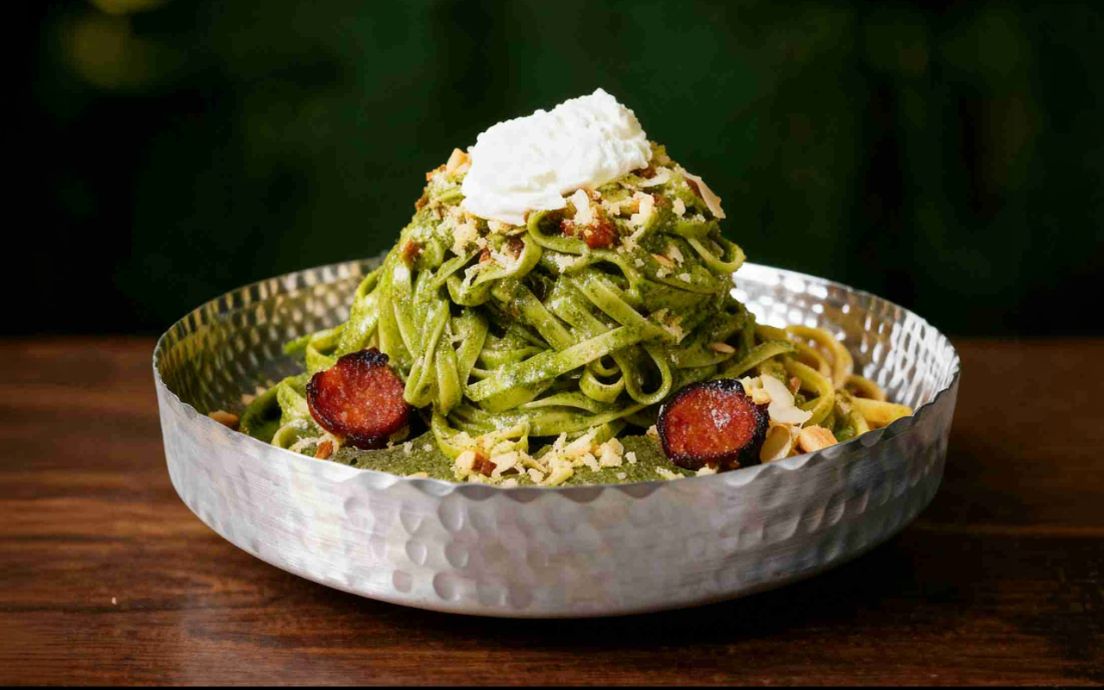 Pasta Pesto Chorizo