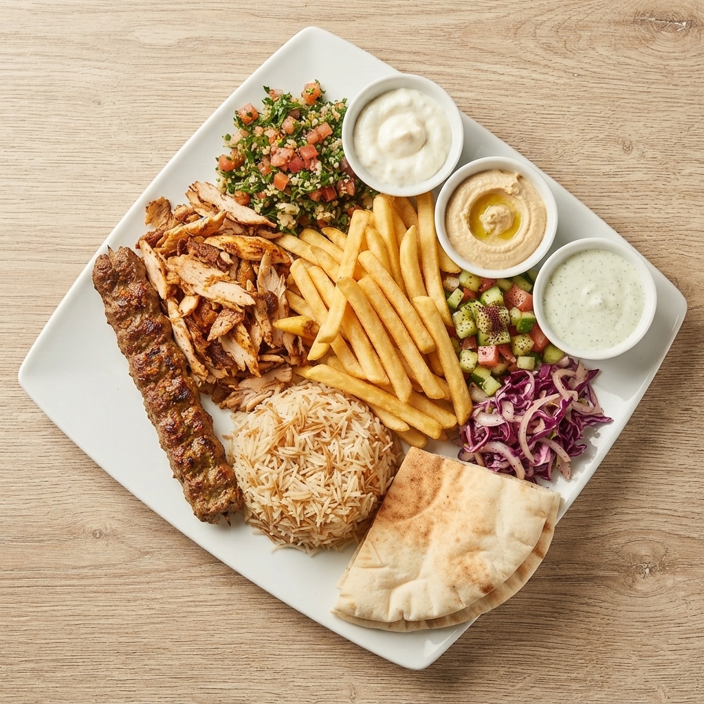 Plat Chawarma Kebab