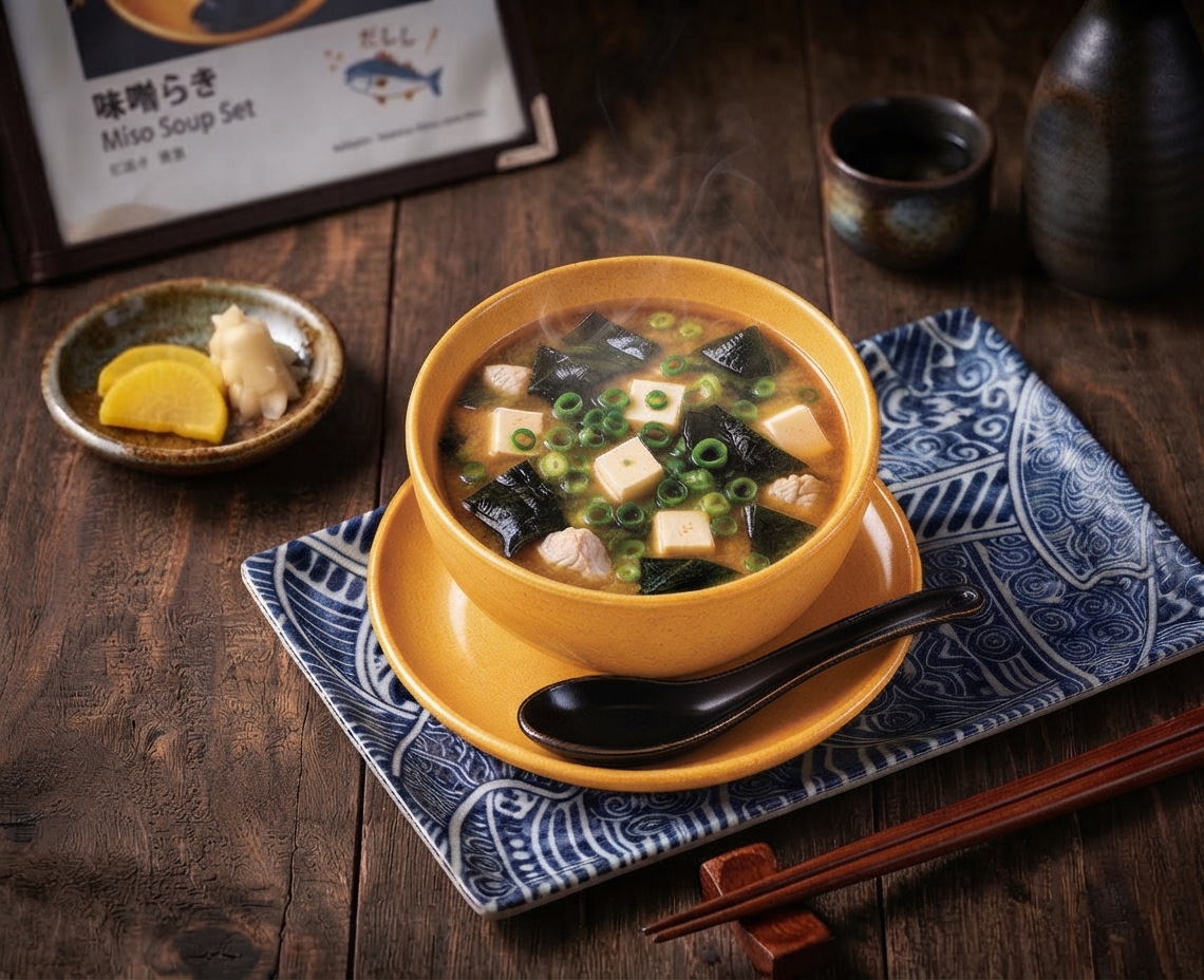 Soupe miso poulet