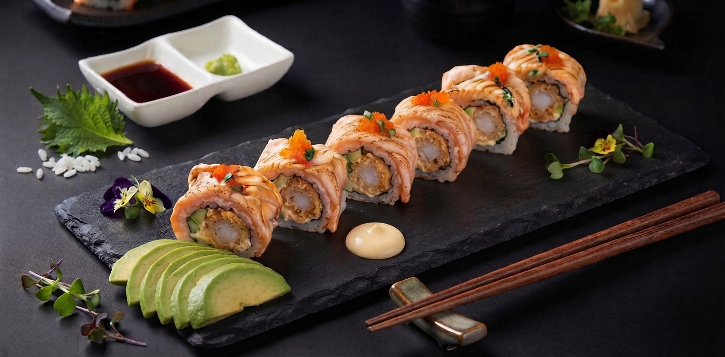 Salmon Roll Crevettes