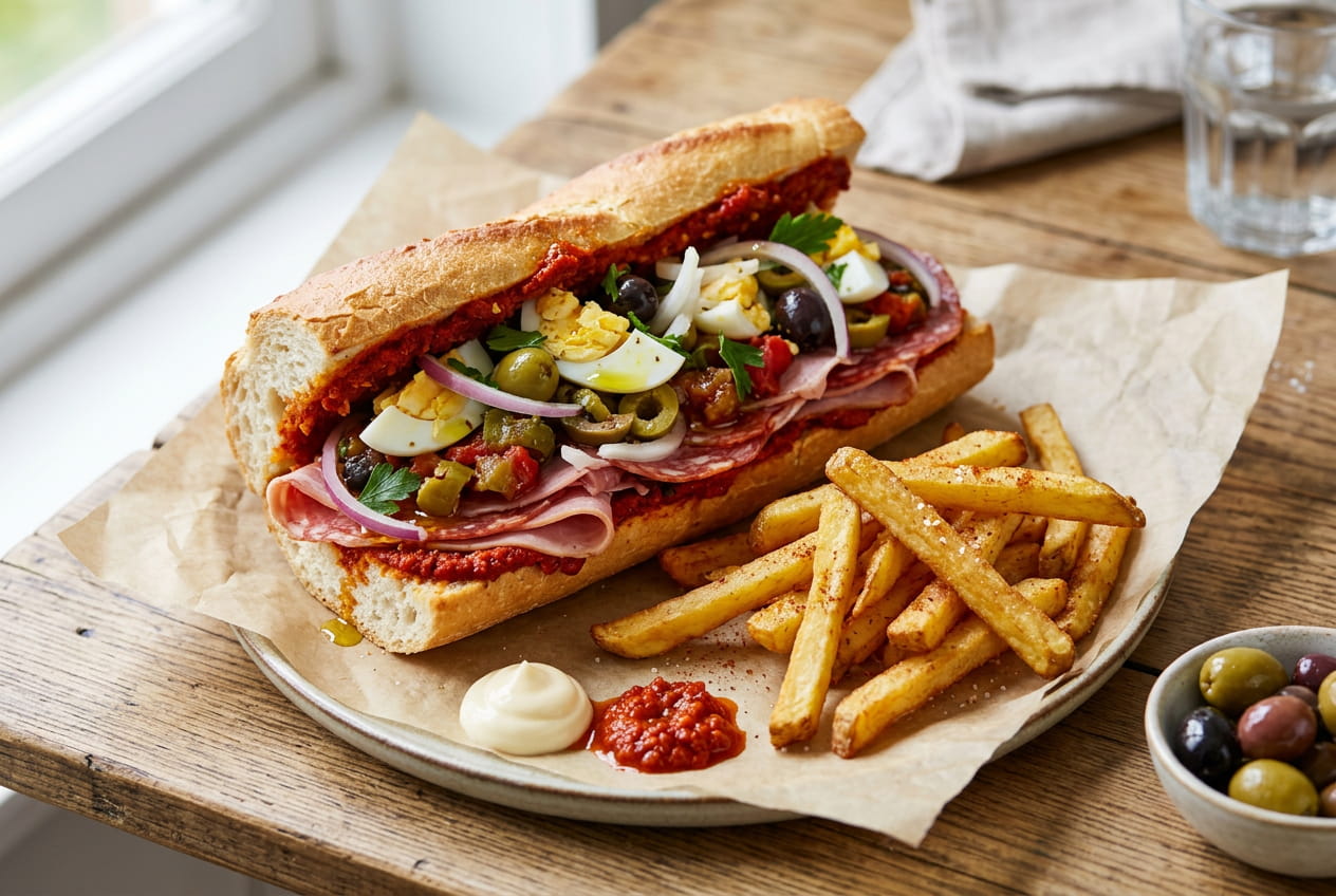 Sandwich Jambon Salami