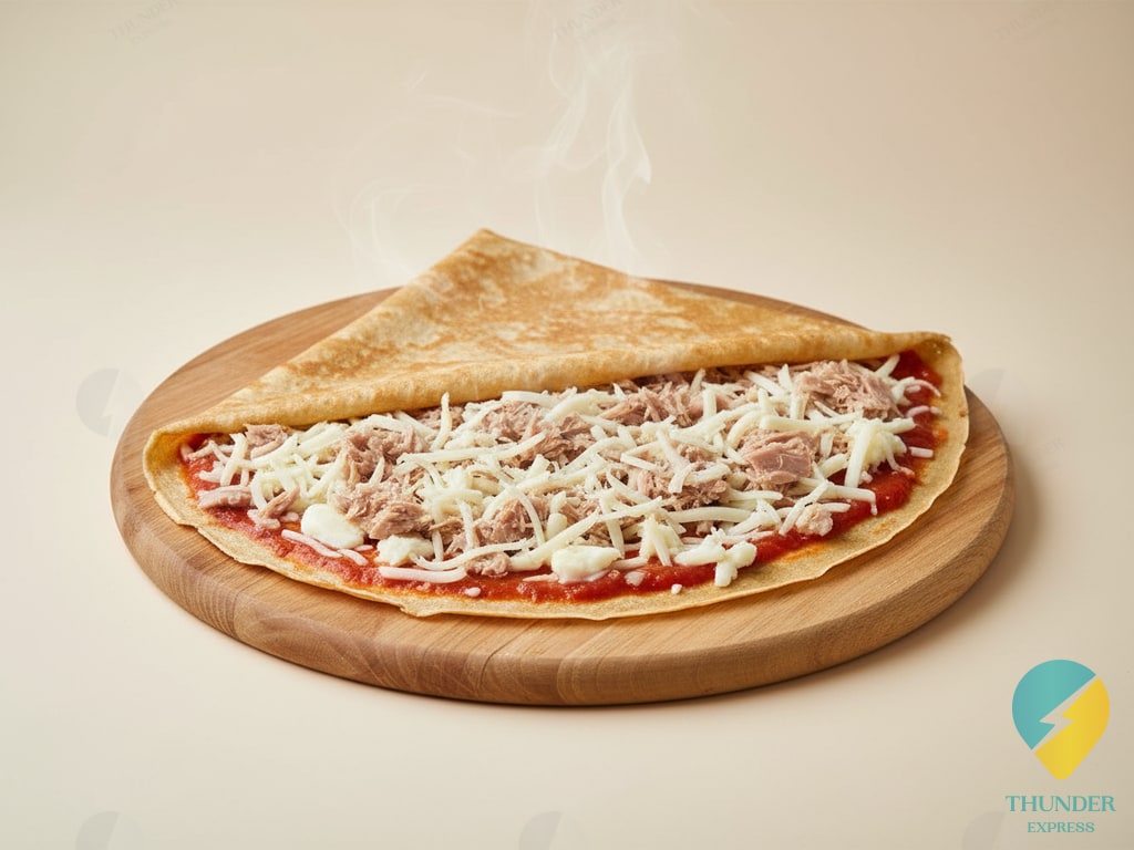 Crêpe pizza