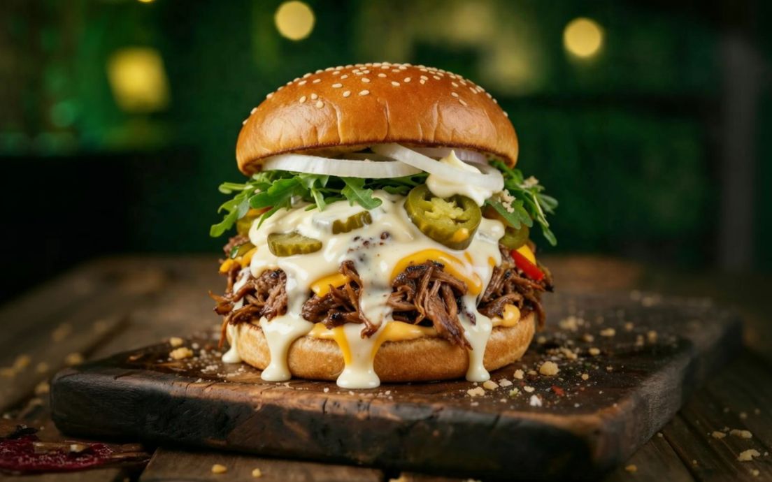 Pulled Beef Burger